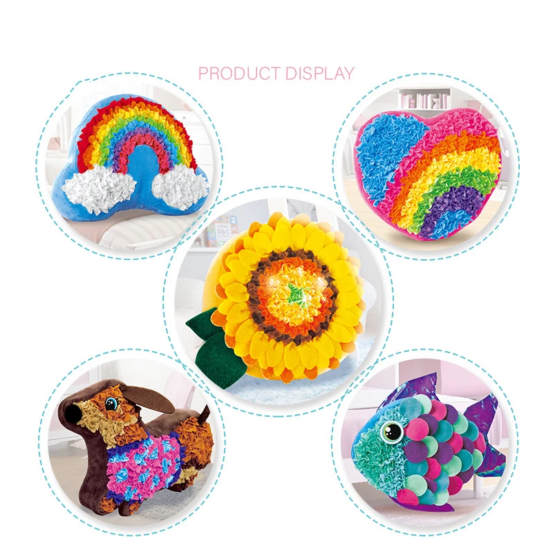 DIY kawaii Плюшевые подушки ремесла Дети Детские игрушки головоломка детский сад