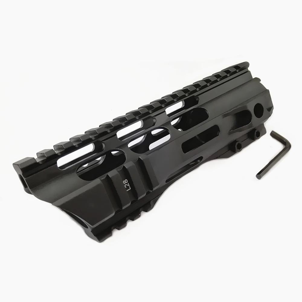 FIRECLUB " 10" 1" 15" дюймов MLOK Handguard бесплатный поплавок супер тонкий ar 15 Handguard Quad Rail для M4 M16 со стальной бочковой гайкой