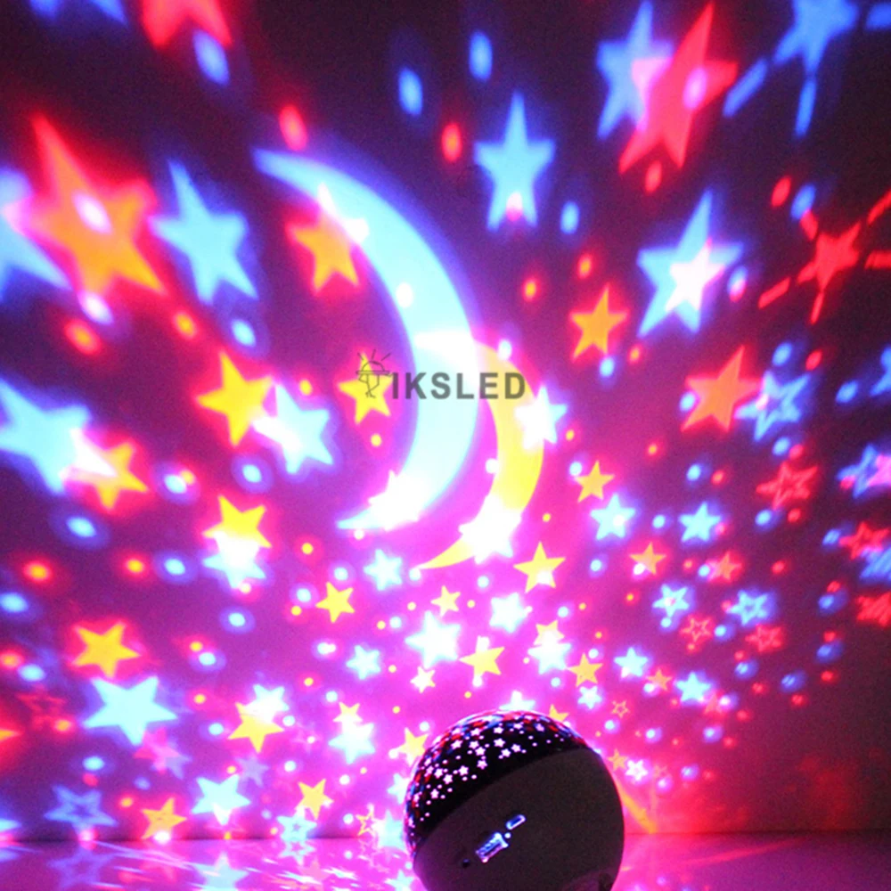 

Star Light Projector Stage Light Disco Ball USB 5V 2000mAh Big Battery Stage Light Portable Lighting for Chirdren's Gift