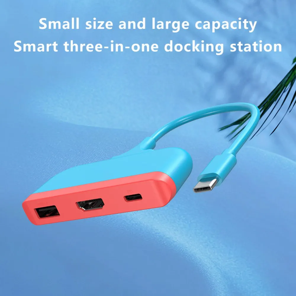 Адаптер 3-в-1 Type-c Hub 1080p 4K HDMI совместимый с Nintendo Switch USBC Hdmi видеоконвертер зарядная