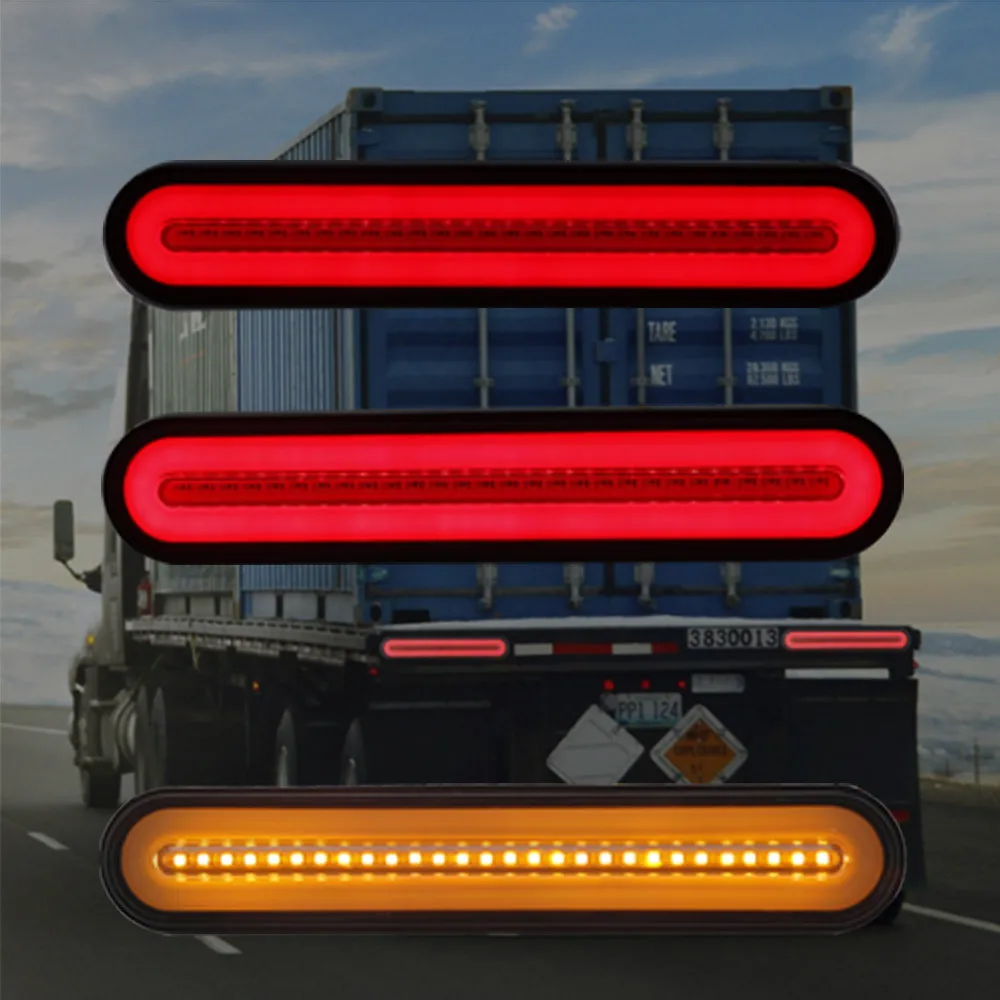 Из 2 предметов Водонепроницаемый 12 В/24 в пост грузовик светодиодный задний фонарь