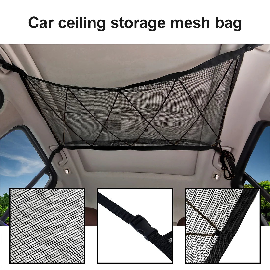 Портативный Автомобильный потолочный хранилище сумка для хранения в багажнике