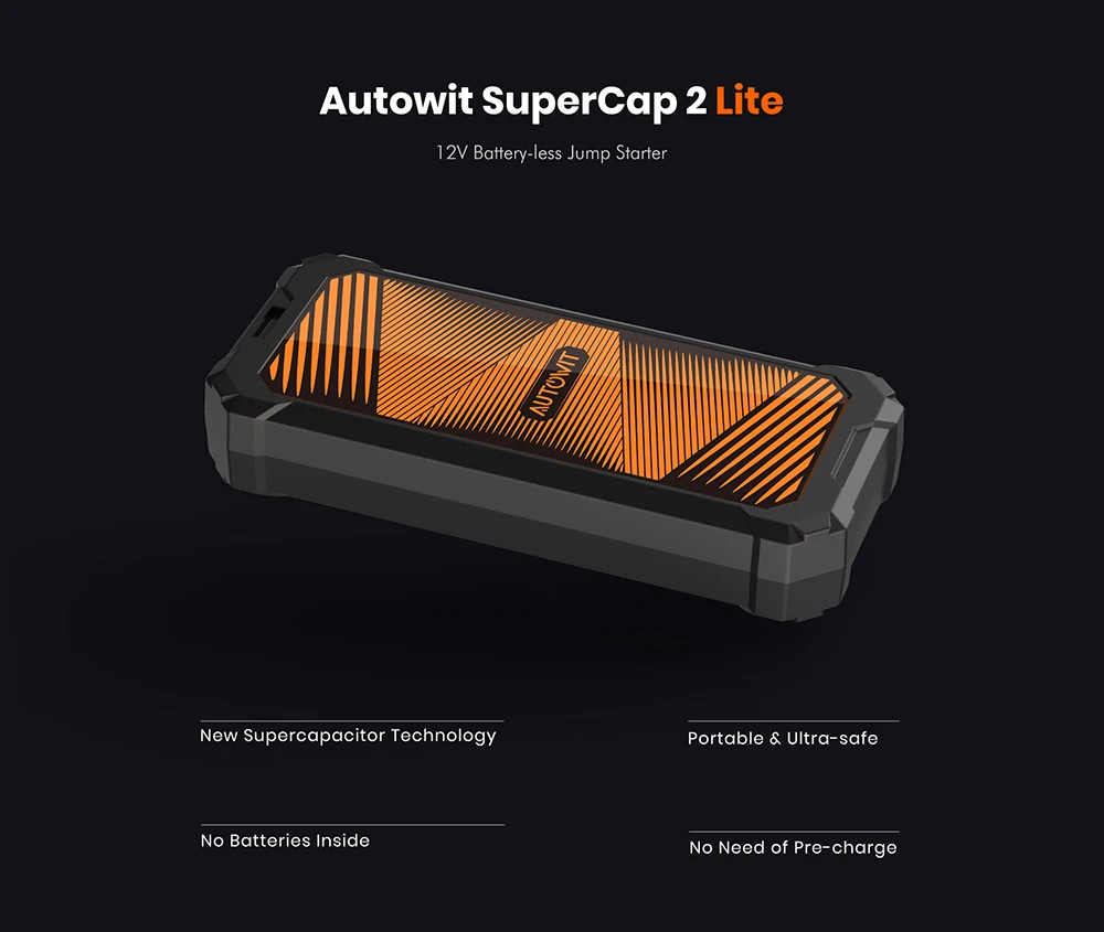Autowit SuperCap 2 Lite 12V Batteryless Jump Starter 700A Peak Absolutely Price to value