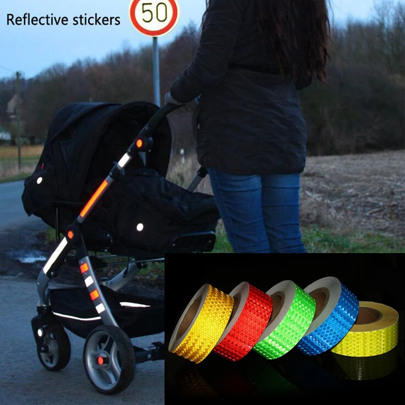 5 см * 1 м 3 светоотражающая лента для мотоциклетного шлема клейкая каску наклейки