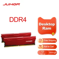 juhor memoria ram ddr4 16gb 4gb 8gb 32gb desktop memory udimm 2133mhz 2400mhz 2666mhz 3000mhz new dimm rams with heat sink