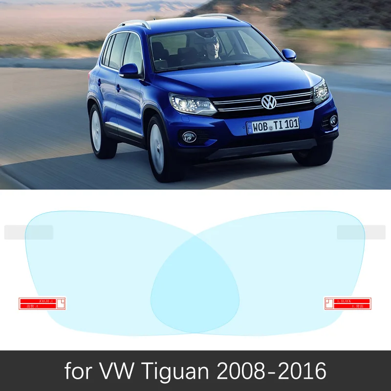 VW Tiguan 2008-2016 Для Volkswagen VW Tiguan MK1 MK2 2008~ полное покрытие зеркало заднего вида непромокаемая противотуманная пленка аксессуары 2010 - Название цвета: VW Tiguan 2008-2016