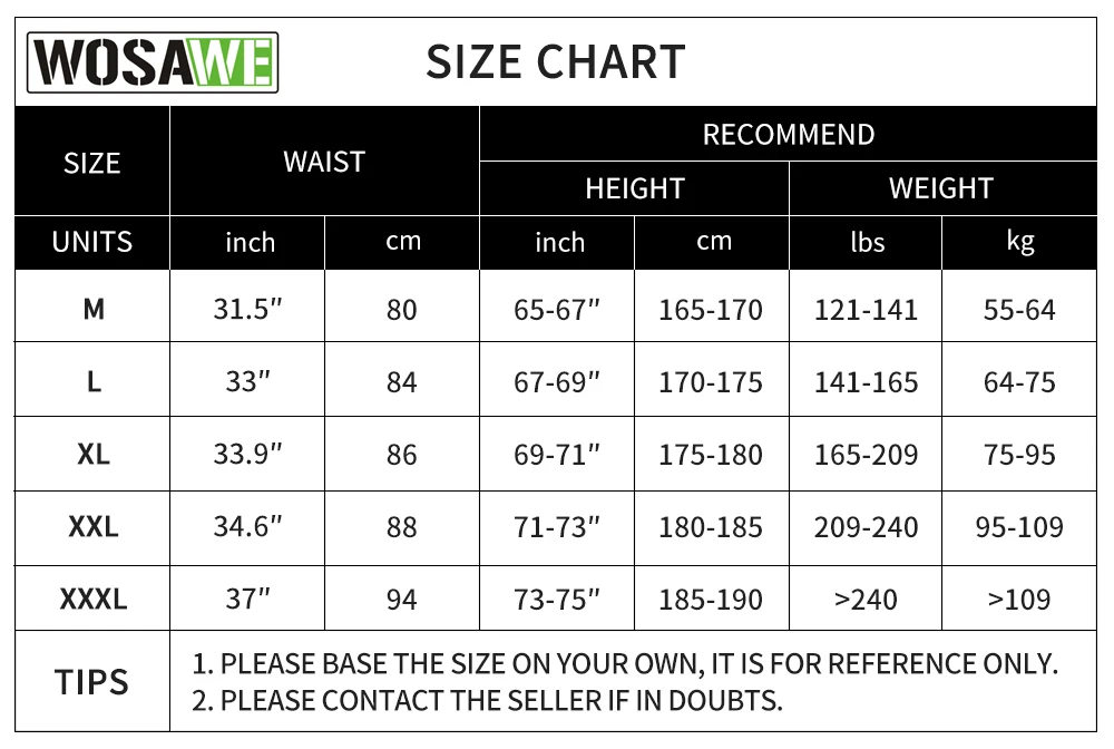 WOSAWE светоотражающие мужские велосипедные укороченные штаны длиной до середины