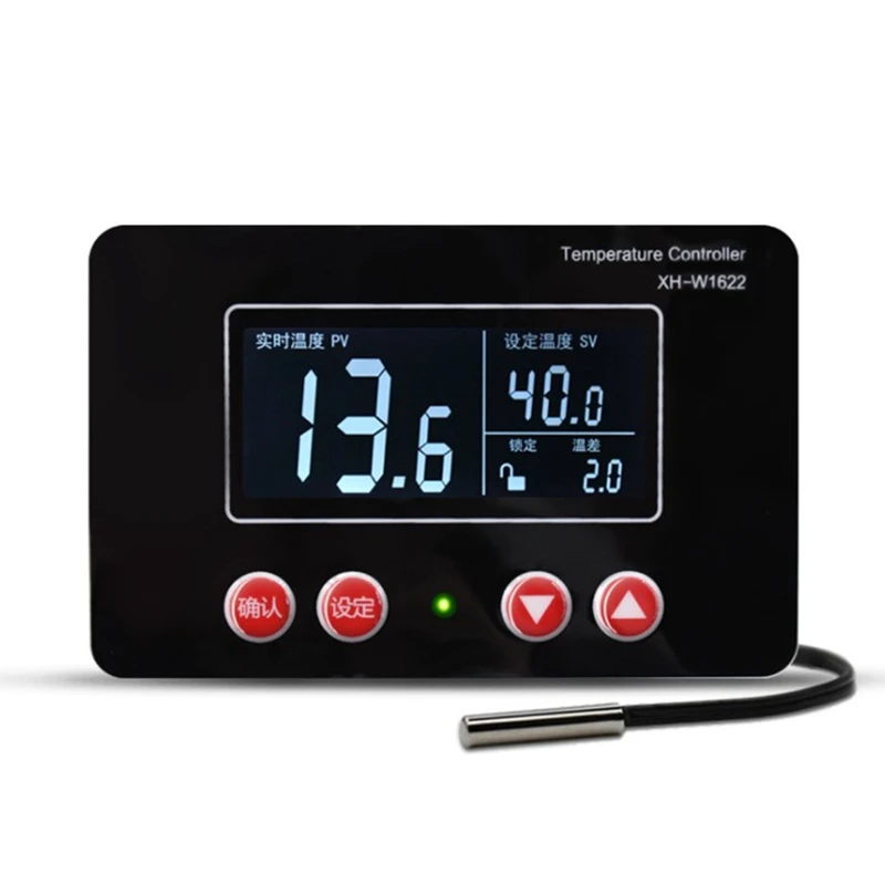

XH-W1622 LCD Digital Thermostat LCD Display Incubation Constant Temperature Heating Controller Pet Box,110-220V