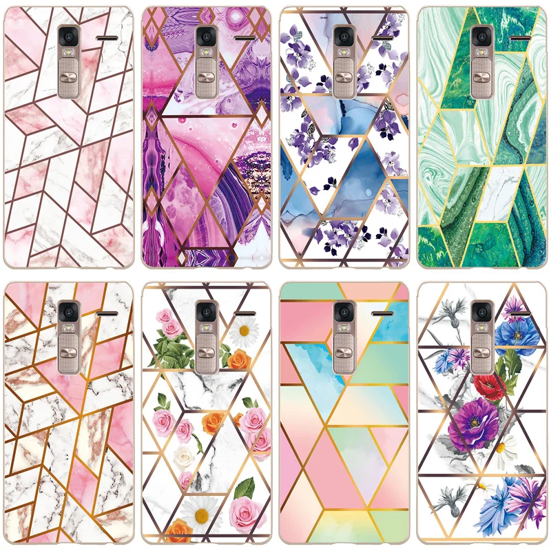 Мягкий чехол для телефона с геометрическим мрамором LG Class / Zero H740 F620 H650 Funda