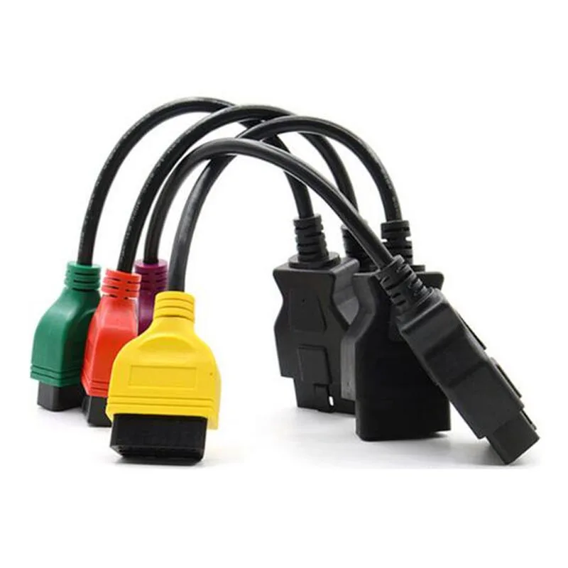 4PCS/lot High Quality for fiatecuscan OBD2 Connector Diagnostic Cable For Fiat ECU Scan MultiECUScan Lancia | Автомобили и