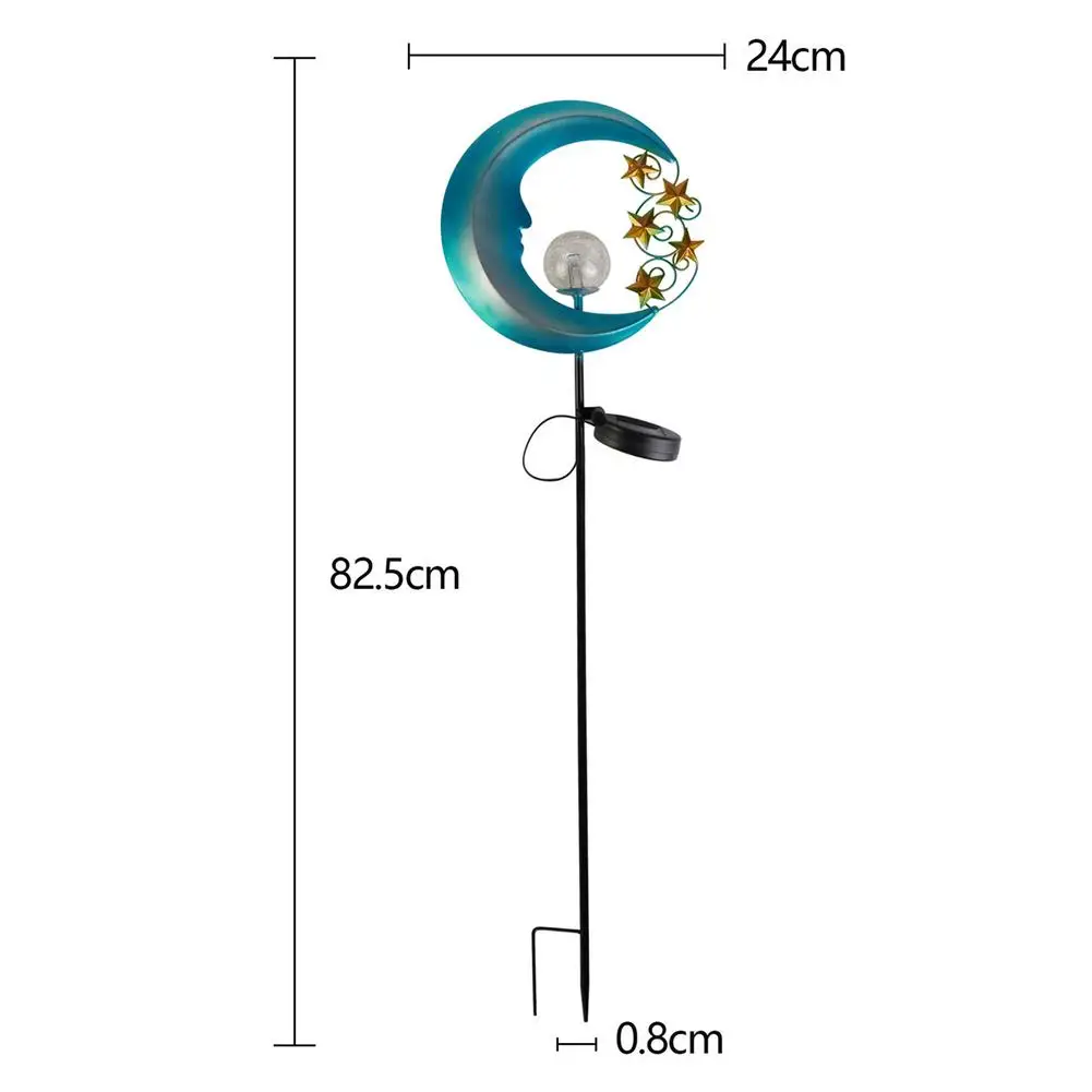 

LED Solar Powered Garden Lights Waterproof Ground Plug Courtyard Light Decor Outdoor Fence Lamp