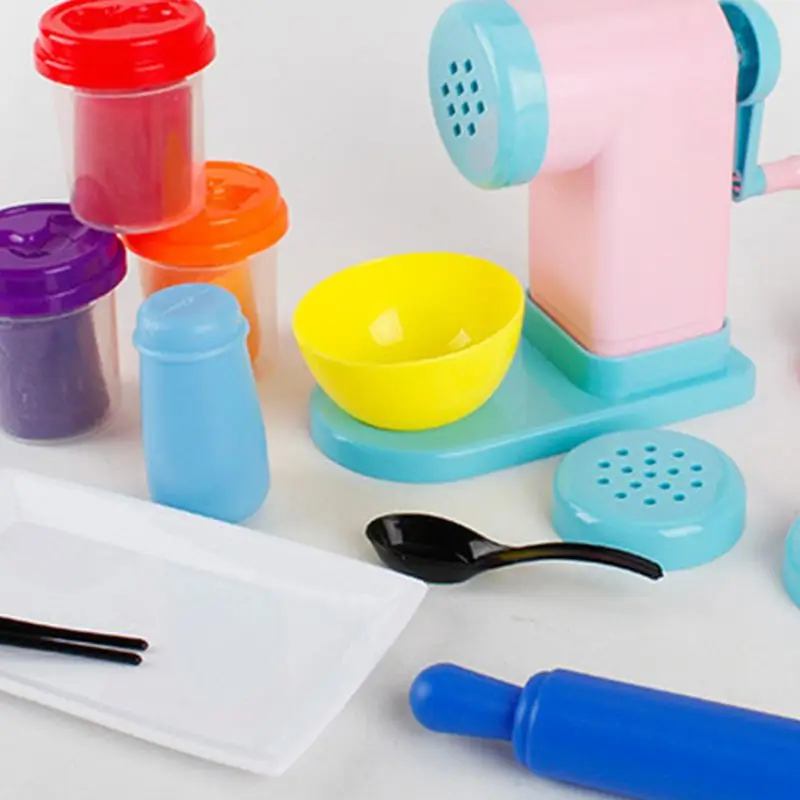 

Children DIY Plasticine Noodle Maker Ice Cream Machine Mold Play Toy Fun Modeling Clay Dough Playset For Girls And Boys