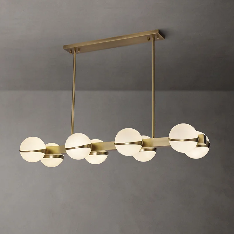 

Современная стеклянная люстра в стиле постмодерн, роскошная люстра из меди для гостиной, столовой