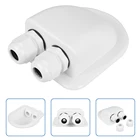 Водонепроницаемая распределительная коробка с двойным кабельным входом для домов на колесах, солнечных панелей, автодомов, фургонов, фургонов, лодок, 2 кабеля