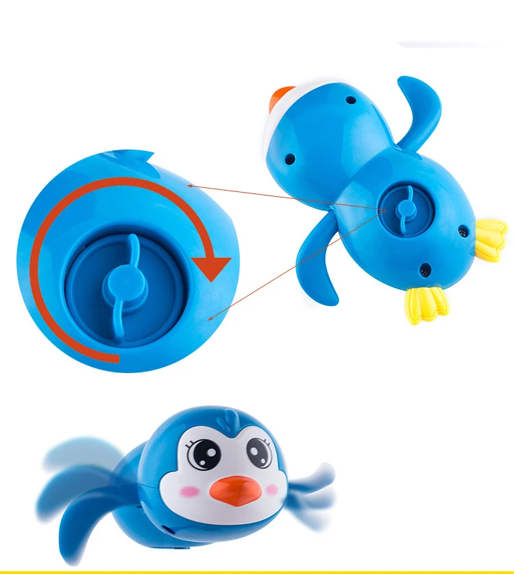 1 шт. детская игрушка для купания в виде пингвина|Игрушки ванной| |