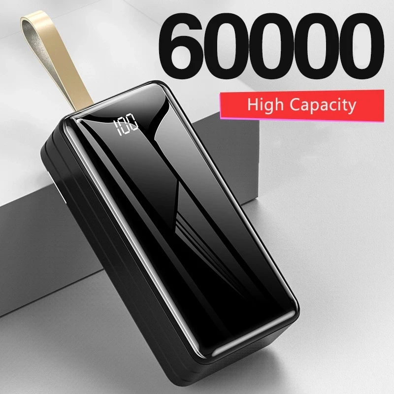 

Внешний аккумулятор на 60000 мА · ч для iPhone, Xiaomi, Huawei, Samsung