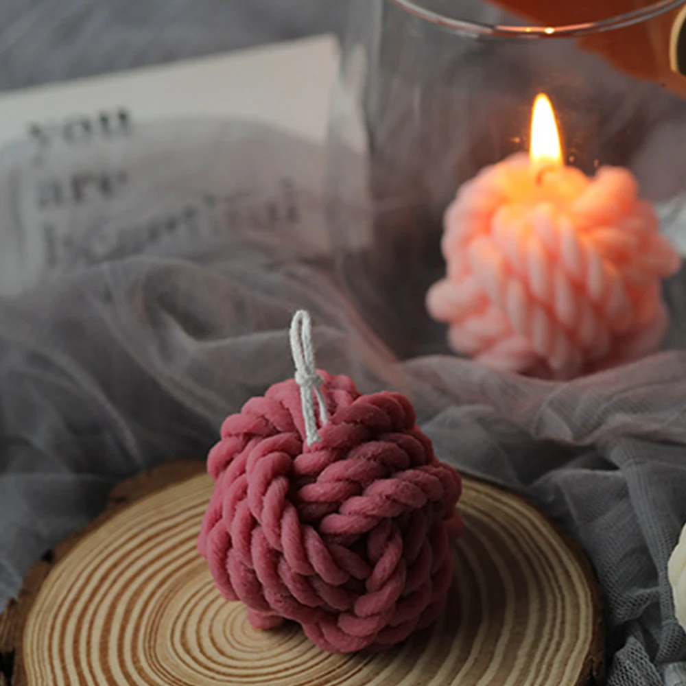 

3D Production Of Candle Mold Yarn Ball Mold Resin Mold Diy Moule Silicone Mold Chocolate Candy Mousse Chocolate Candy Set Set