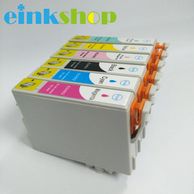 Einkshop T0481 чернильный картридж для принтера Epson Stylus Photo R200 R300 R220 R320 RX500 RX600 R300M R340 RX620 принтер T0481-T0486