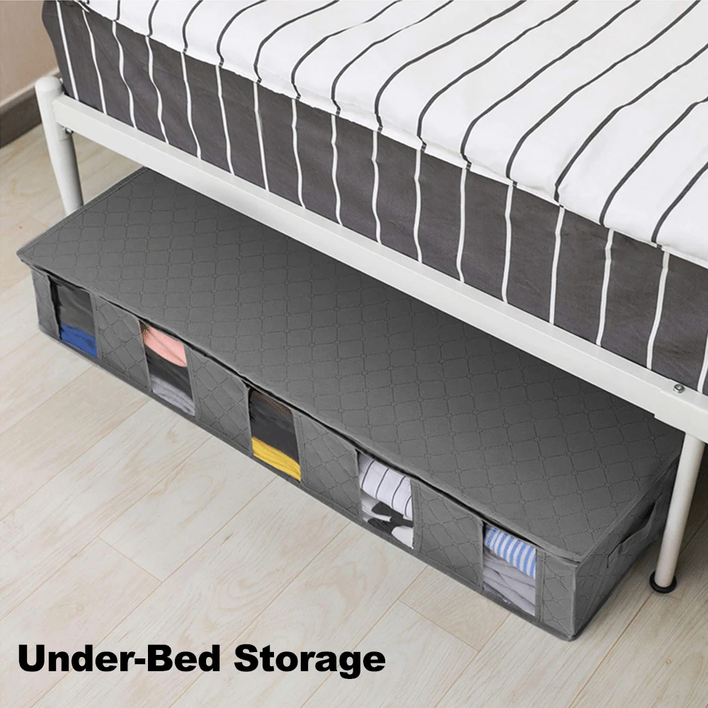 Нетканая Нижняя коробка для хранения экономит пространство органический шкаф