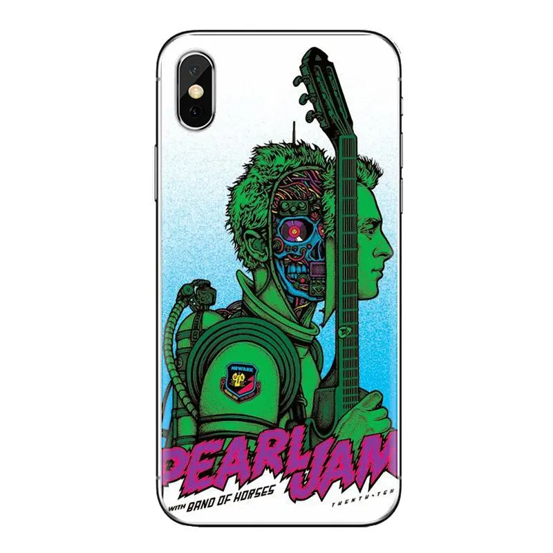 Для iPod Touch Apple iPhone 11 Pro 4 4s 5 5S SE 5C 6 6S 7 8 X XR XS Plus Max Pearl jam PJ milwaukee Rock прозрачные чехлы из