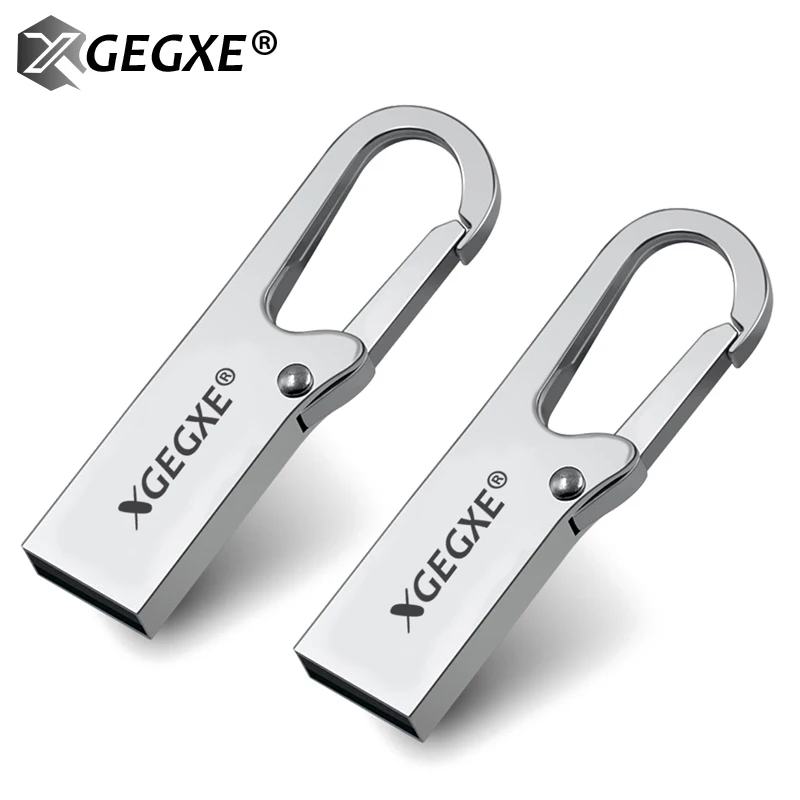 XGEGXE USB флэш-накопитель 16 ГБ 32 64 Гб Флешка USB2.0 металлический водонепроницаемый