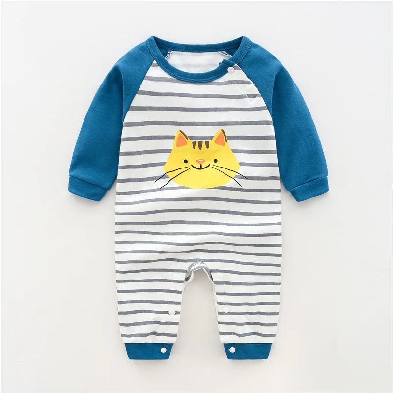 Детские комбинезоны с длинными рукавами комбинезон для новорожденных Одежда