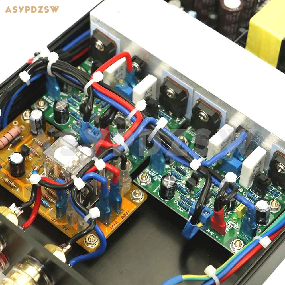 Миниатюрный стерео усилитель мощности NAP250 MOD D1047 на базе цепи UK NAIM с защитой SPK 80 Вт