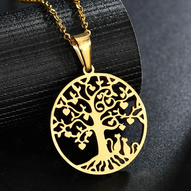 Женское колье из нержавеющей стали креативное ажурное круглое ожерелье золотого