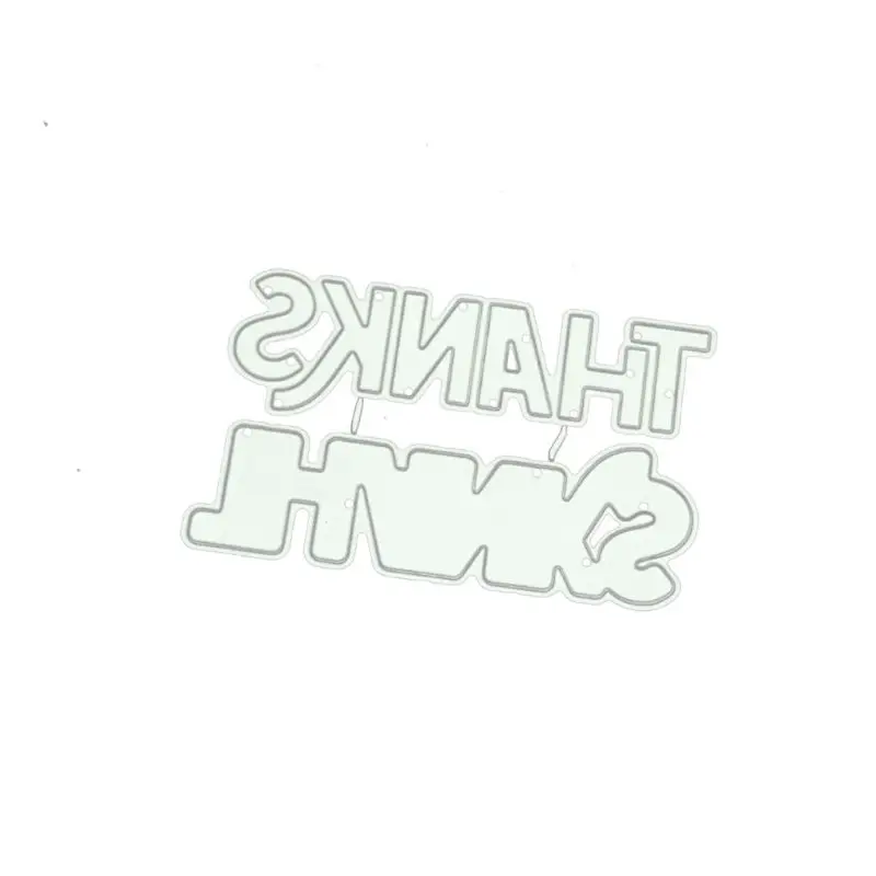 Благодарим металлорежущие штампы DIY Скрапбукинг бумаги штамповки Декор|Вырубные