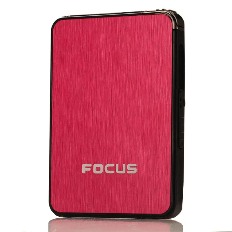 Ультратонкий металлический чехол для сигарет держатель автоматический ящик