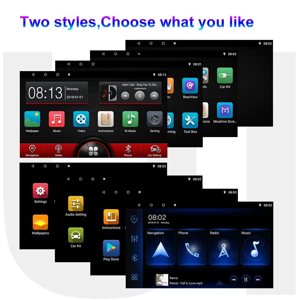Автомобильный мультимедийный плеер Podofo 9 &quot Android 2 DIN автомагнитола 2din стерео