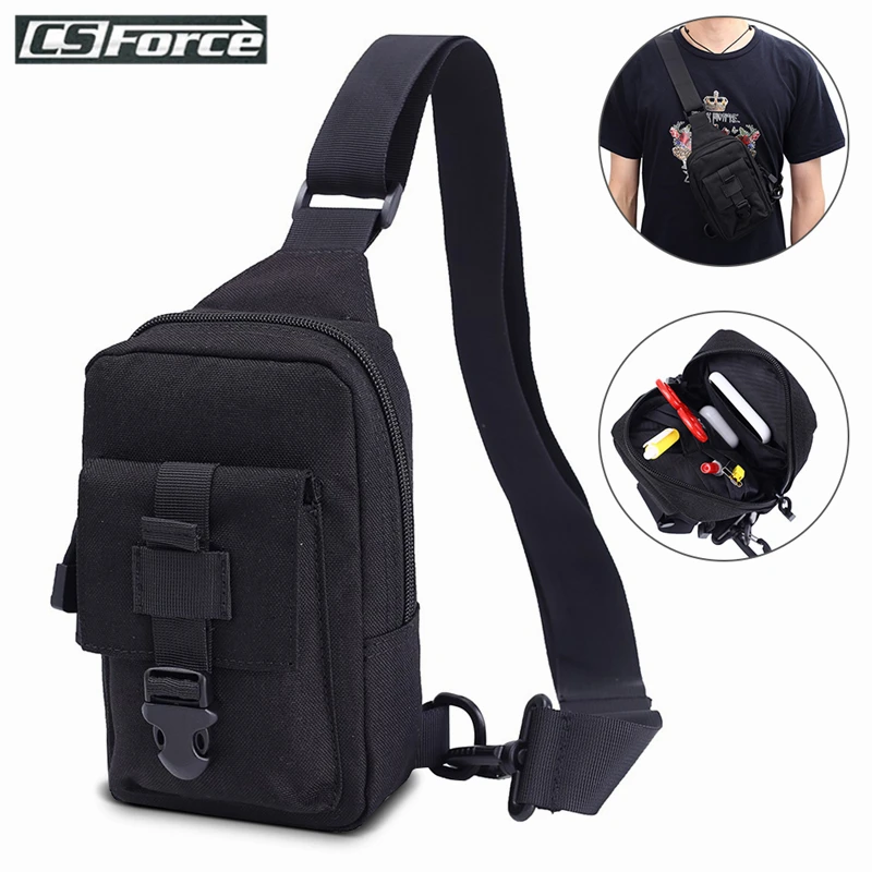 

1000D уличная маленькая нагрудная сумка, сумка для телефона, тактическая сумка на плечо, штурмовая сумка, рюкзак, слинг-рюкзак для пеших прогул...