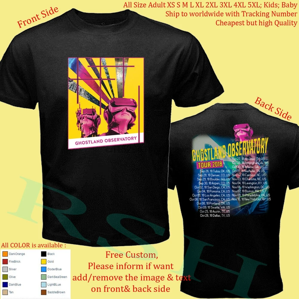 Студийная рубашка GHOSTLAND для взрослых и детей|Мужские футболки| |