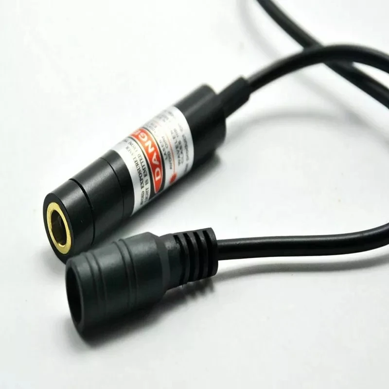 Фокусируемый 5mw 635nm оранжевый красный лазерный точечный модуль w 5V адаптер