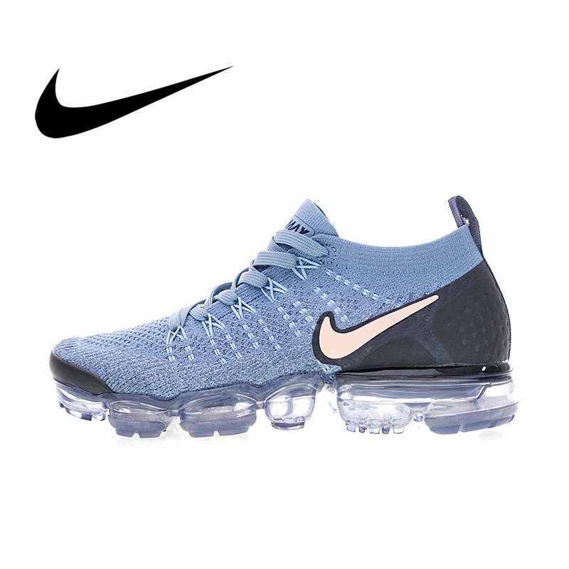Официальные подлинные женские кроссовки для бега NIKE Air Max Vapormax Flyknit Сникеры с