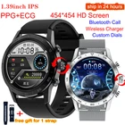 Оригинальные Смарт-часы KK70 PPG ECG с беспроводной зарядкой, Bluetooth, музыкальный проигрыватель, водонепроницаемый пароль, Смарт-часы PK W46 GT2 IWO12