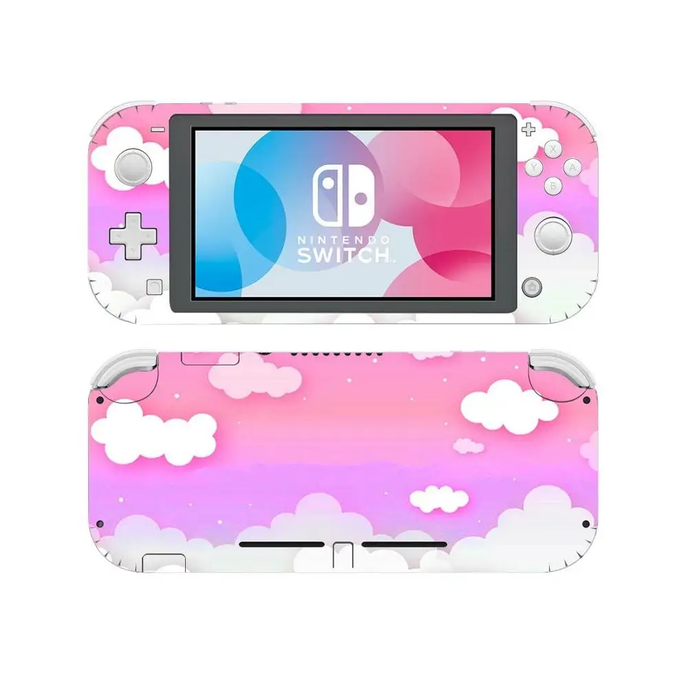 Звездное небо чистые розовые облака Nintendo Switch наклейка для Lite Protector Skins|Наклейки| |