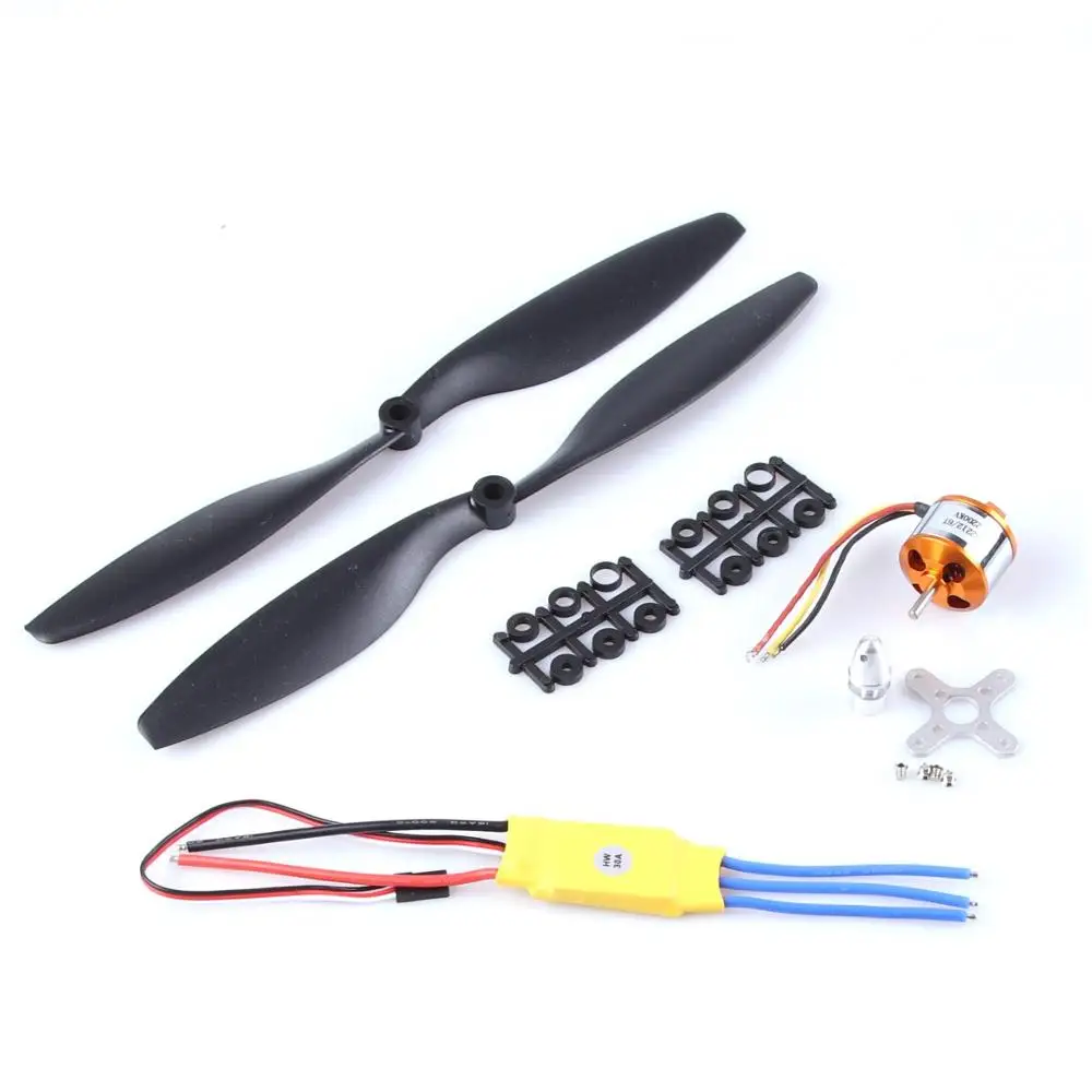 A2212 2200 кв 1045 бесщеточный мотор с внешним ротором + SimonK 30A ESC пропеллер (1 пара) набор