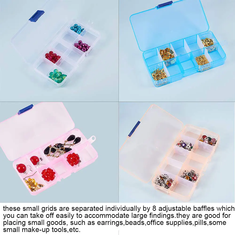 Контейнер пластиковый для ювелирных изделий 10 отделений | Дом и сад