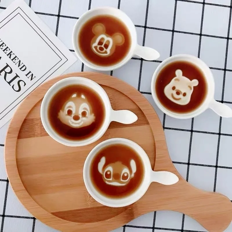 

Cartoon Mickey Mouse Stitch 3D Relief Dishes Cute Dipping Dish Ceramic Dish Set Baby Cutie Stuff Winnie The Pooh Dishes