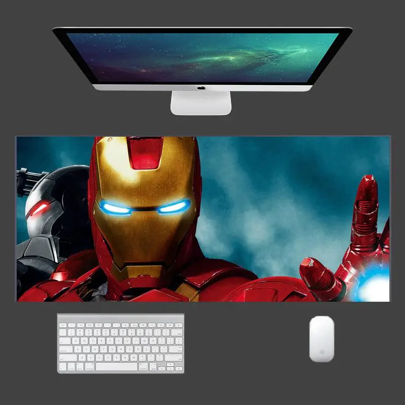 

Disney's Cool Iron Man gaming Mouse pad pc mats computer mouse mat mousepad rgb gamer accessories mouse pad xxl pads anime mause