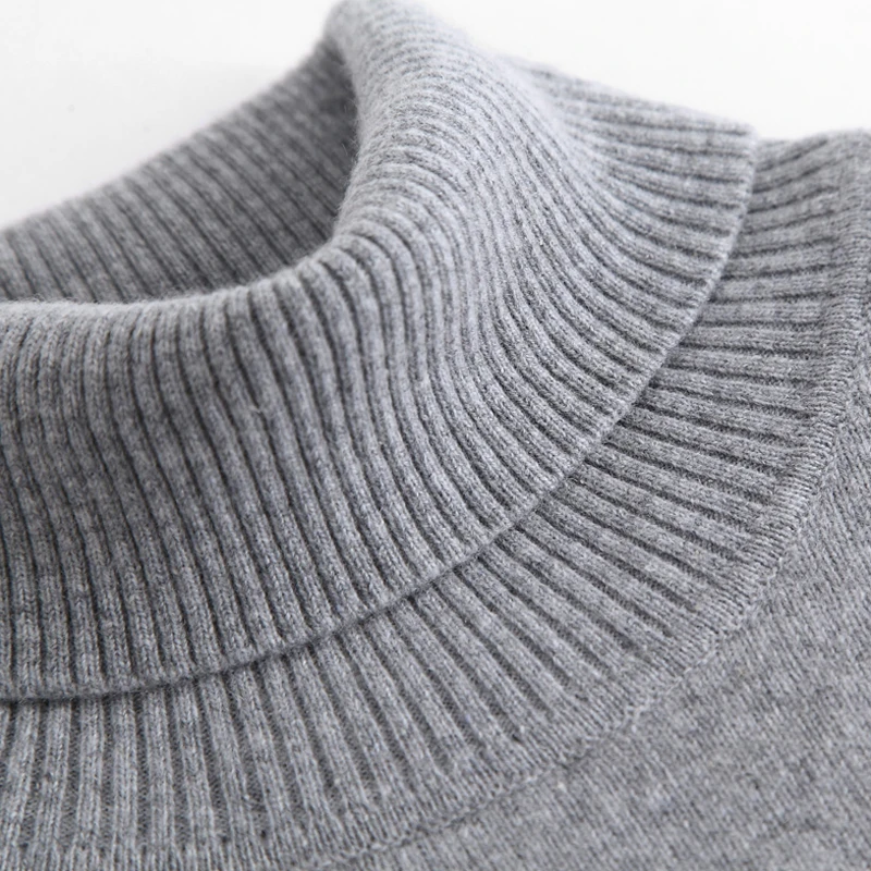 Женский вязаный свитер с высоким воротом Зимний пуловер длинным рукавом зима 2021