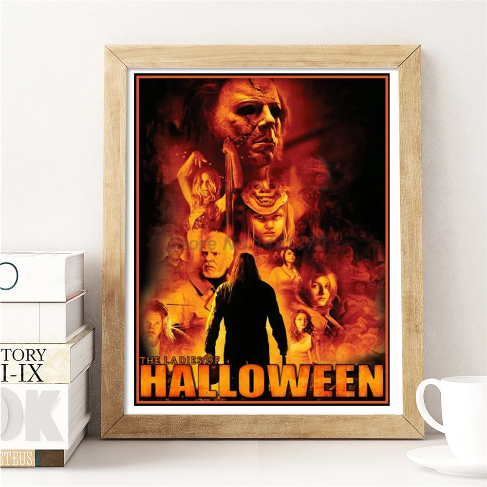 Ужасный плакат Майкла Майерса художественные картины из фильма на Хэллоуин