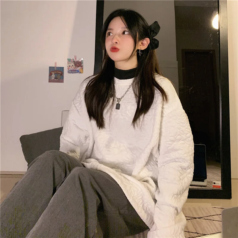 

Реальное фото осенней одежды, новинка, суперпопулярная Свободная Женская одежда