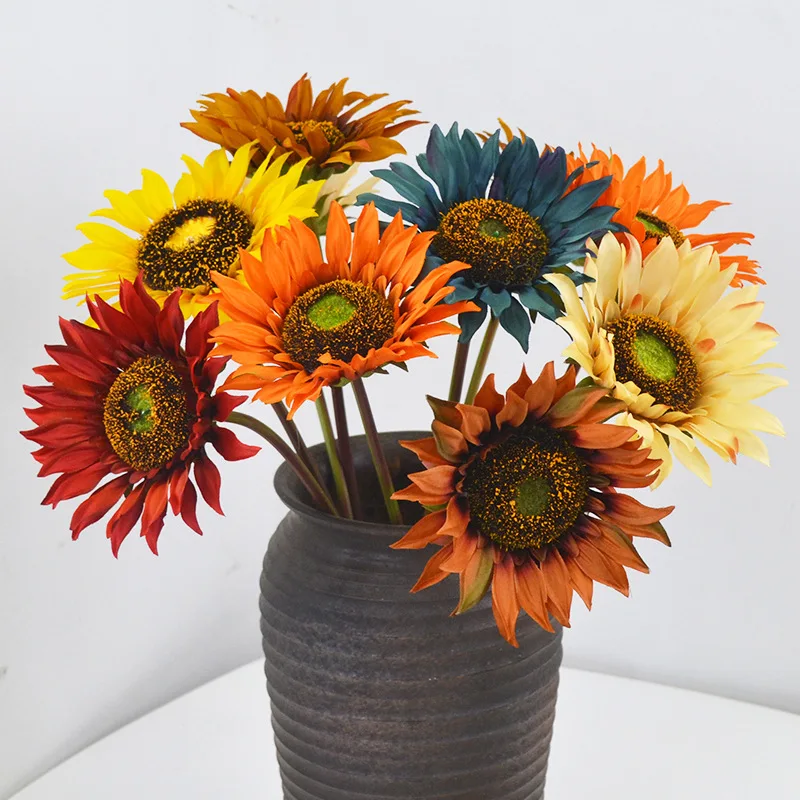 Big Artificial Sunflowers Flowers Silk Flower Home Decoration DIY Wedding Party Garden Decor Fake Sunflower