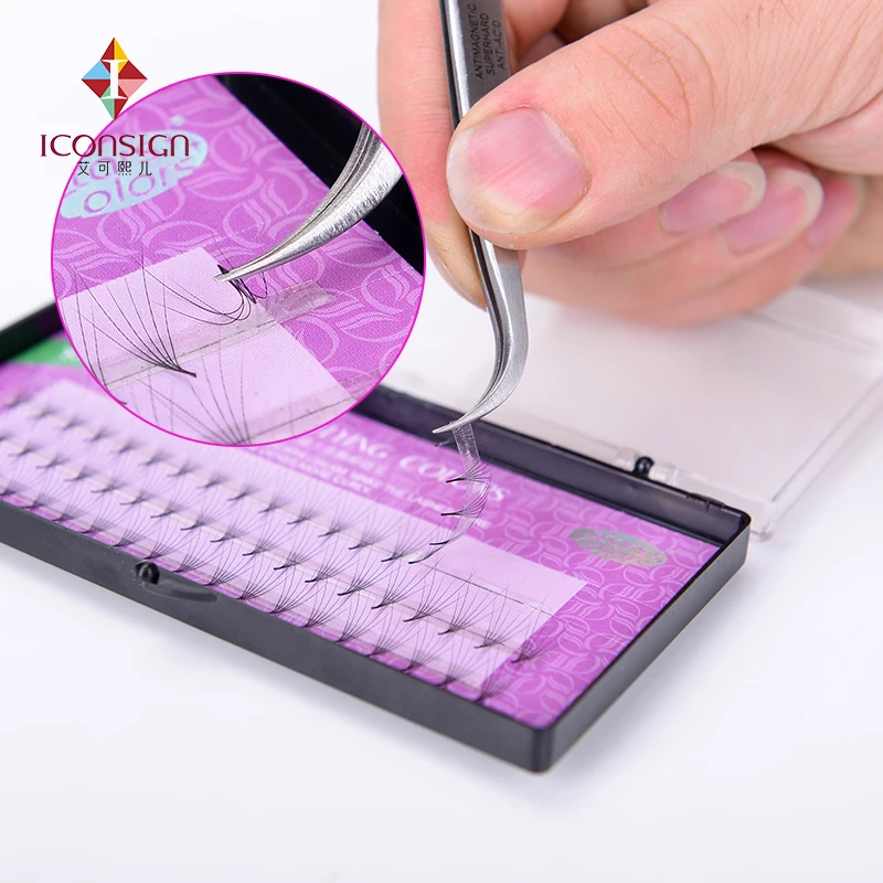 Накладные ресницы 6D супер мягкие 0 07 мм шелковые для макияжа наращивания