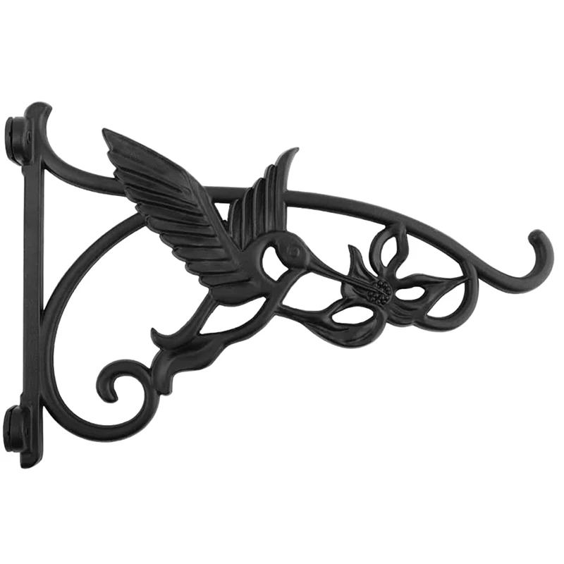 

Сверхмощный подвесные кронштейны, 2 шт. 13 дюймов ручной Кованый чугун настенный кронштейн прочные нержавеющие скрепки-крючок в виде птицы