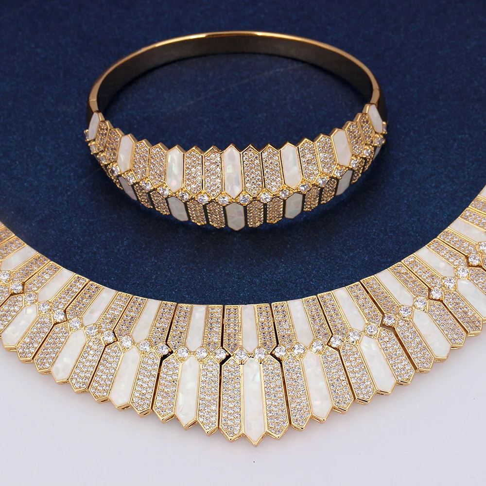 TIRIM класса люкс раковина абалона большой Ювелирные наборы подвеска серьги