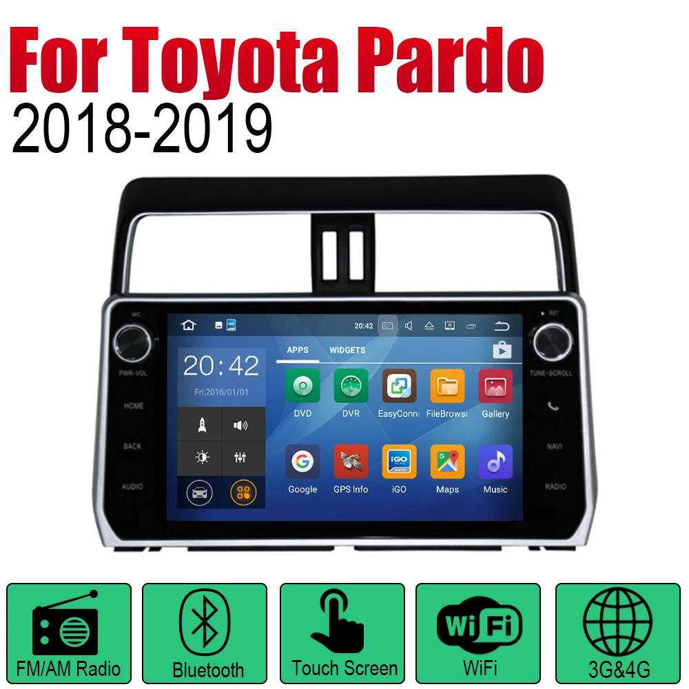 ZaiXi Android автомобильный GPS Navi для Toyota Pardo/LC950/Prado 950 2018 ~ 2019 плеер навигация WiFi Bluetooth
