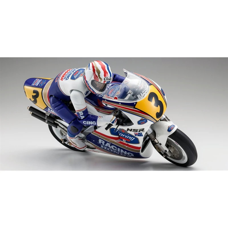 

Rc Motorcycle Toys Clear Body + Widow Sticker For 1/8 Scale Kyosho Honda NSR500 Moto Model